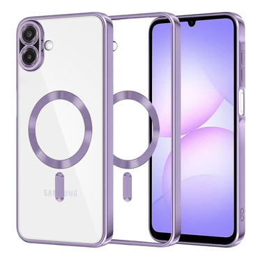 Maskica Techsuit "Luxury Crystal MagSafe" za Samsung Galaxy A07 - svijetlo ljubičast