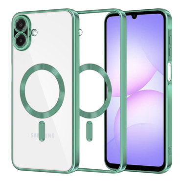 Maskica Techsuit "Luxury Crystal MagSafe" za Samsung Galaxy A07 - svijetlo zelen