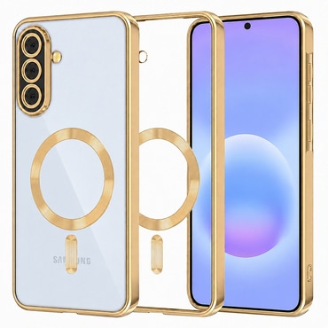 Maskica Techsuit "Luxury Crystal MagSafe" za Samsung Galaxy A57 - zlatan