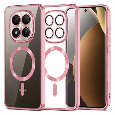 Maskica Techsuit "Luxury Crystal MagSafe" za Xiaomi Redmi Note 15 Pro Plus / Poco M8 Pro - roza