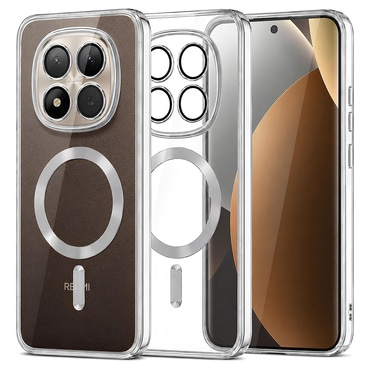 Maskica Techsuit "Luxury Crystal MagSafe" za Xiaomi Redmi Note 15 Pro Plus / Poco M8 Pro - srebrn