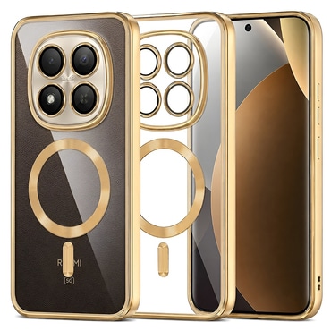 Maskica Techsuit "Luxury Crystal MagSafe" za Xiaomi Redmi Note 15 Pro Plus / Poco M8 Pro - zlatan