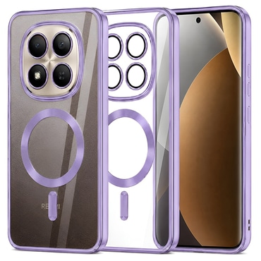 Maskica Techsuit "Luxury Crystal MagSafe" za Xiaomi Redmi Note 15 Pro Plus / Poco M8 Pro - svijetlo ljubičast