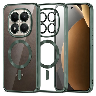 Maskica Techsuit "Luxury Crystal MagSafe" za Xiaomi Redmi Note 15 Pro Plus / Poco M8 Pro - tamno zelen