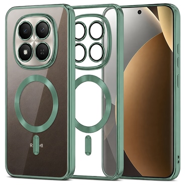 Maskica Techsuit "Luxury Crystal MagSafe" za Xiaomi Redmi Note 15 Pro Plus / Poco M8 Pro - svijetlo zelen