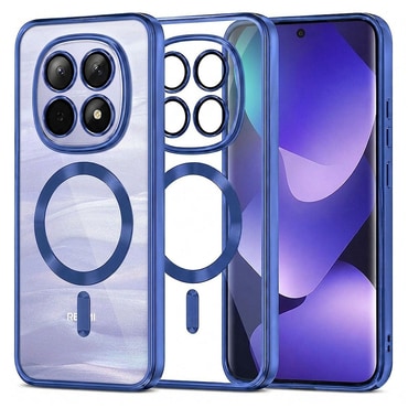 Maskica Techsuit "Luxury Crystal MagSafe" za Xiaomi Redmi Note 15 4G / Redmi Note 15 5G / Poco M8 - tamno plav