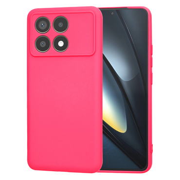 Silikonska maska Techsuit SoftFlex za Xiaomi Poco F6 Pro - roza