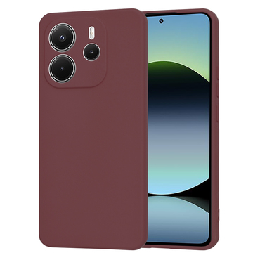 Silikonska maska Techsuit SoftFlex za Xiaomi Redmi Note 14 4G - tamno crven