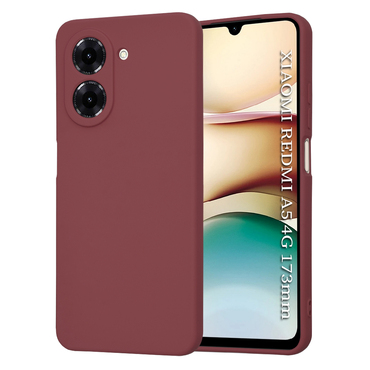 Silikonska maska Techsuit SoftFlex za Xiaomi Redmi A5 - tamno crven