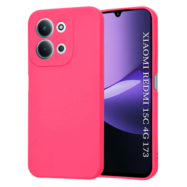 Silikonska maska Techsuit SoftFlex za Xiaomi Redmi 15C 4G / 5G - roza
