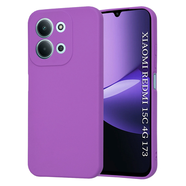 Silikonska maska Techsuit SoftFlex za Xiaomi Redmi 15C 4G / 5G - ljubičasta