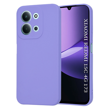 Silikonska maska Techsuit SoftFlex za Xiaomi Redmi 15C 4G / 5G - svijetlo ljubičasta