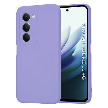Silikonska maska Techsuit SoftFlex za Xiaomi Redmi 15 4G / 5G - svijetlo ljubičasta