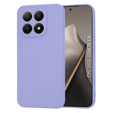 Silikonska maska Techsuit SoftFlex za Xiaomi 15T - svijetlo ljubičasta
