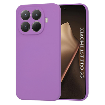 Silikonska maska Techsuit SoftFlex za Xiaomi 15T Pro - ljubičasta