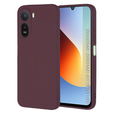 Silikonska maska Techsuit SoftFlex za Xiaomi Redmi A7 Pro - tamno crven