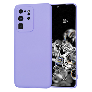 Silikonska maska Techsuit SoftFlex za Samsung Galaxy S20 Ultra - svijetlo ljubičasta