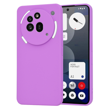 Silikonska maska Techsuit SoftFlex za Nothing Phone (3a) Pro - ljubičasta