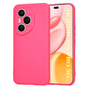 Silikonska maska Techsuit SoftFlex za Honor 400 Pro - roza