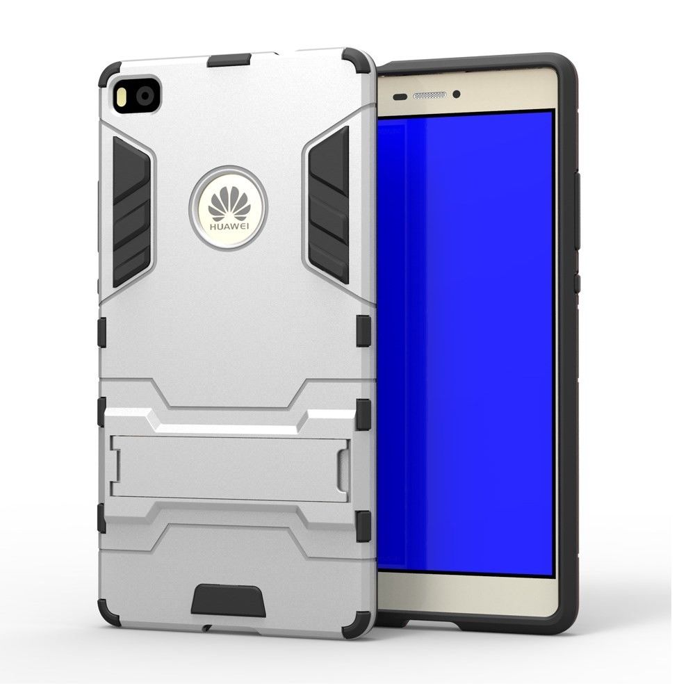 Robusna maska "Impact X" za Huawei P8 - srebrne boje