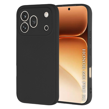 Silikonska maska Techsuit SoftFlex za Honor 600 Pro - crna