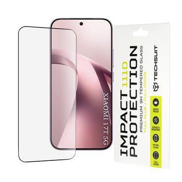 Premium 3D Full Body zaštitno staklo "Techsuit" za Xiaomi 17T - crno