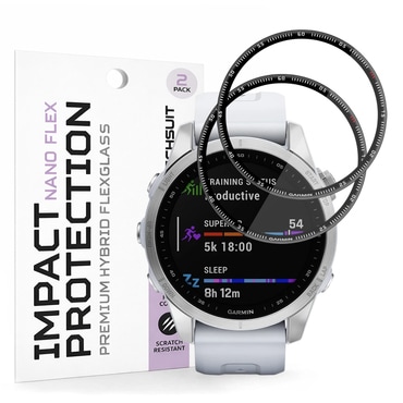 2-Pack zaštitnih folija 3D Full Body Techsuit "Nano Flex" za (2 pack) Garmin Fenix 7S