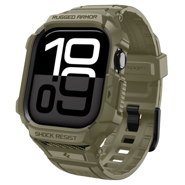 Maskica Spigen "Rugged Armor Pro V2" za Apple Watch 10 46mm / Watch 11 46mm - vintage khaki
