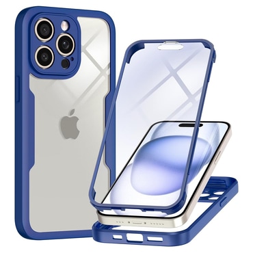 Hibridna Full Body maskica Techsuit "ColorVerse 360" za iPhone 15 Pro Max - blue