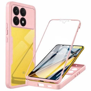Hibridna Full Body maskica Techsuit "ColorVerse 360" za Xiaomi Poco X6 Pro - pink