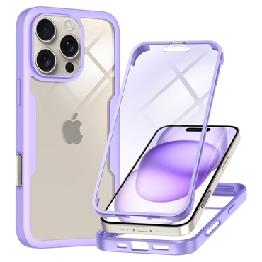 Hibridna Full Body maskica Techsuit "ColorVerse 360" za iPhone 16 Pro - purple