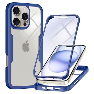 Hibridna Full Body maskica Techsuit "ColorVerse 360" za iPhone 16 Pro Max - blue