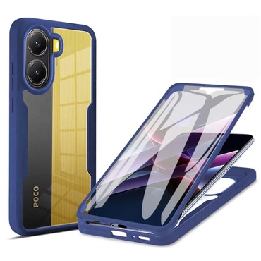 Hibridna Full Body maskica Techsuit "ColorVerse 360" za Xiaomi Poco X7 Pro - blue
