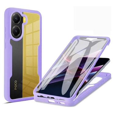 Hibridna Full Body maskica Techsuit "ColorVerse 360" za Xiaomi Poco X7 Pro - purple