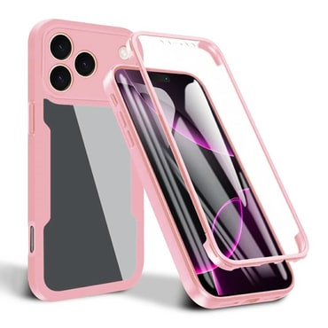 Hibridna Full Body maskica Techsuit "ColorVerse 360" za iPhone 17 Pro - pink