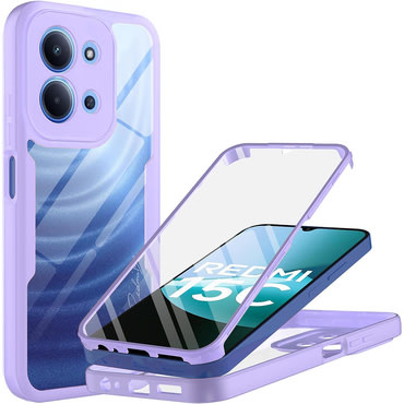 Hibridna Full Body maskica Techsuit "ColorVerse 360" za Xiaomi Redmi 15C 4G / 5G - purple