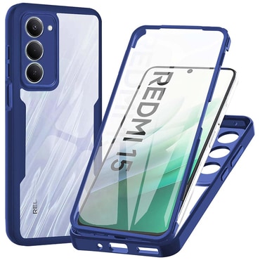 Hibridna Full Body maskica Techsuit "ColorVerse 360" za Xiaomi Redmi 15 5G / 4G - blue