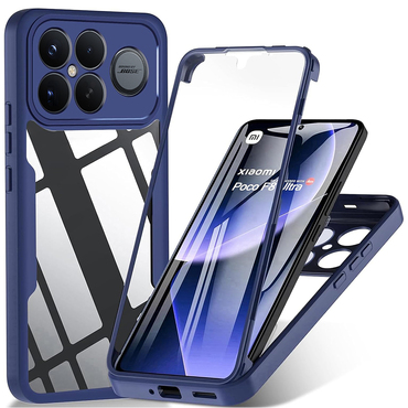 Hibridna Full Body maskica Techsuit "ColorVerse 360" za Xiaomi Poco F8 Ultra - blue