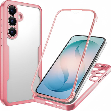 Hibridna Full Body maskica Techsuit "ColorVerse 360" za Samsung Galaxy S26 Plus - pink