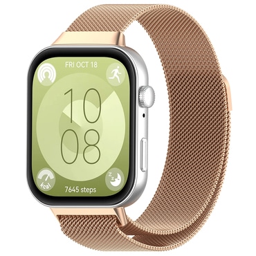 Metalni remen Techsuit "W009" za Huawei Watch Fit 3 / Fit 4 / Fit 4 Pro / Fit 5 / Fit 5 Pro - rose gold