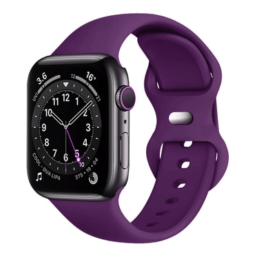 Silikonski remen Techsuit "W031" za Apple Watch (38 / 40 / 41 / 42mm) - tamno ljubičast