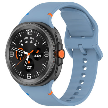 Silikonski remen Techsuit "W079" za Samsung Galaxy Watch8 40mm / Watch8 44mm / Watch8 Classic 46mm - svijetloplavi