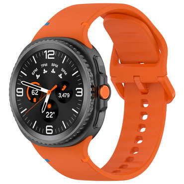 Silikonski remen Techsuit "W079" za Samsung Galaxy Watch8 40mm / Watch8 44mm / Watch8 Classic 46mm - narančast