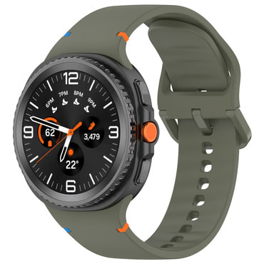 Silikonski remen Techsuit "W079" za Samsung Galaxy Watch8 40mm / Watch8 44mm / Watch8 Classic 46mm - zelen