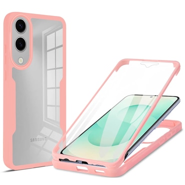 Hibridna Full Body maskica Techsuit "ColorVerse 360" za Samsung Galaxy S25 Edge - pink
