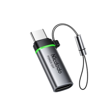 Lightning na USB-C OTG adapter Mcdodo "OT-6010" 60W, punjenje i prijenos podataka, s vrpcom - black