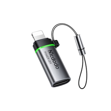USB-C na Lightning OTG adapter Mcdodo "OT-2590" 36W, 480Mbps, E-Mark čip, brzo punjenje, s vrpcom - black