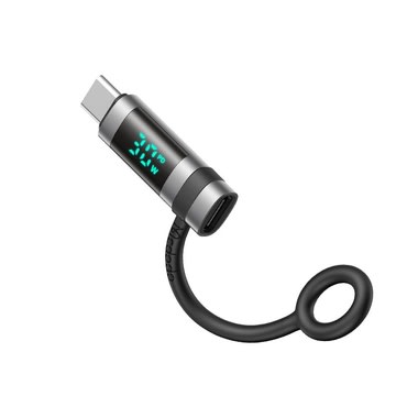 Lightning na USB-C OTG adapter Mcdodo 60W "Pigeon Series OT-0180", HD LED prikazivač - black