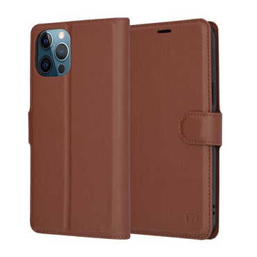 Torbica Techsuit "Leather Folio" za iPhone 12 Pro Max - smeđ