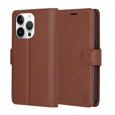 Torbica Techsuit "Leather Folio" za iPhone 14 Pro - smeđ